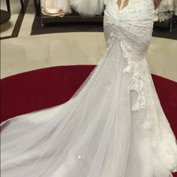 Galia Lahav Navona new with tags wedding dress comes with sleeves - Picture 5 of 9